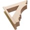 Ekena Millwork 8-in W x 34-in D x 34-in H Balboa Trad Rough Cedar Woodgrain TimberThane Outlooker, Primed Tan OUTUR080X34X34BOA04RCPR - alternate 2